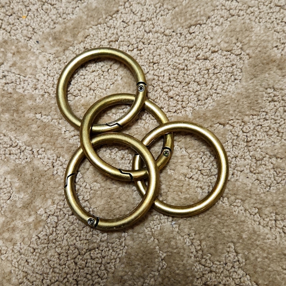 Miche 1.5” Carabiners in Antique Brass / Gold